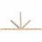 Ekena Millwork Saratoga Smooth Timber Gable Bracket, Douglas Fir, 108"W x 68"H x 3 1/2"D x 3 1/2"F, 15/12 Pitch GBW108X68X0404SAR00SDF - alternate 2